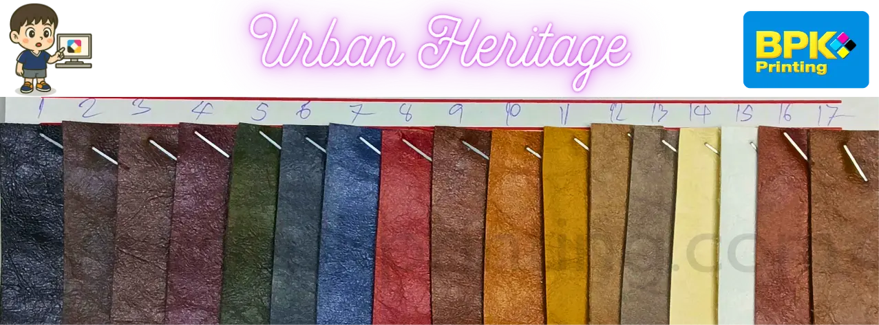 ชาร์ตสีไดอารี่ปกหนังของโรงพิมพ์บีพีเคพริ้นติ้ง 2568