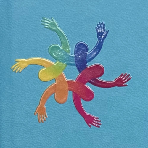 โลโก้  พิมพ์สี่สีคุณภาพสูงลงบนปกหนังPUเรียบพื้นสีฟ้า