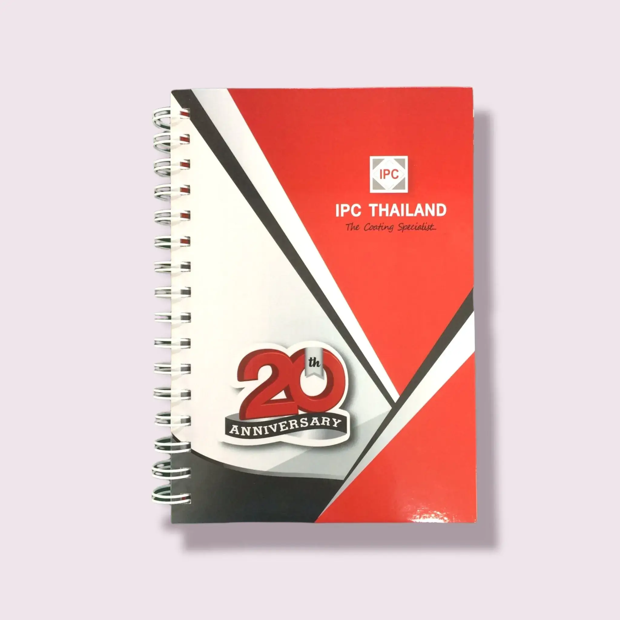 สมุดโน๊ตไดอารี่ปกอ่อน เข้าเล่มห่วงกะดูกงู พิมพ์โดยโรงพิมพ์บีพีเค พริ้นติ้ง