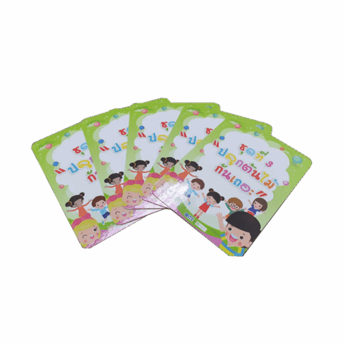 บัตรคำ (Flash Card) ชุดภาษาอังกฤษสำหรับเด็ก พิมพ์ลายการ์ตูนและคำศัพท์ รับพิมพ์บัตรคำ การศึกษา BPKprinting