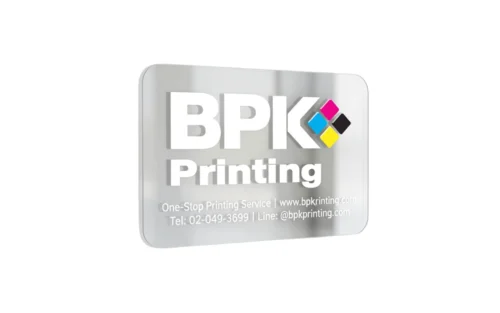 สติ๊กเกอร์ใสพิมพ์โลโก้สำหรับบรรจุภัณฑ์เครื่องดื่มและขวดแก้ว รับพิมพ์สติ๊กเกอร์ใส