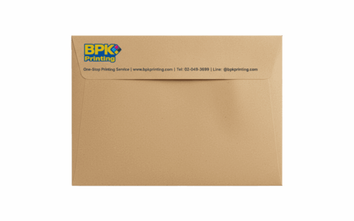 ซองเอกสารขนาดใหญ่ พิมพ์โลโก้บริษัทพร้อมที่อยู่ด้วยระบบอิงค์เจ็ท รับพิมพ์ซองจดหมาย รับพิมพ์ซองเอกสาร