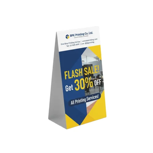 เต็นท์การ์ดตั้งโต๊ะประชาสัมพันธ์โปรโมชั่นร้านค้าและองค์กร