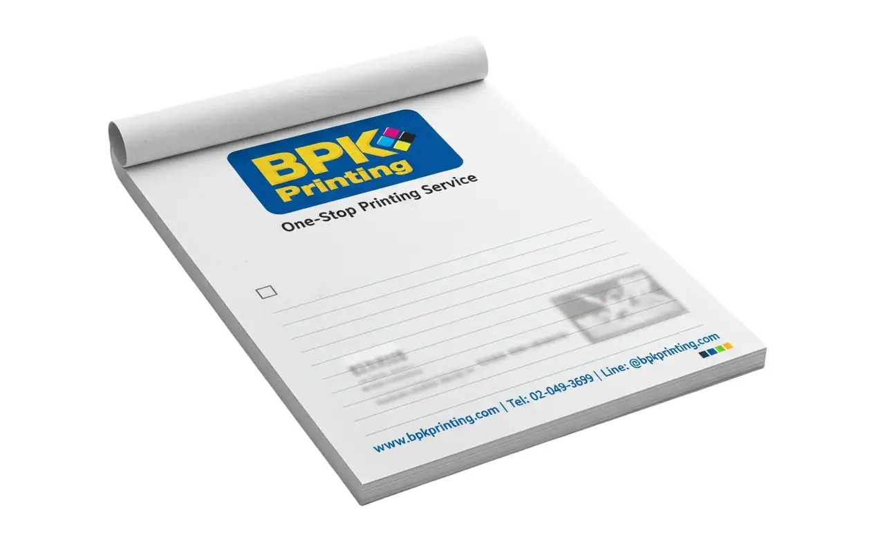 รับผลิตสมุดฉีก