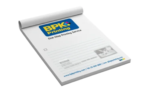 สมุดฉีกโน้ตบันทึก พิมพ์โลโก้บริษัทเหมาะสำหรับแจกในงานสัมมนา