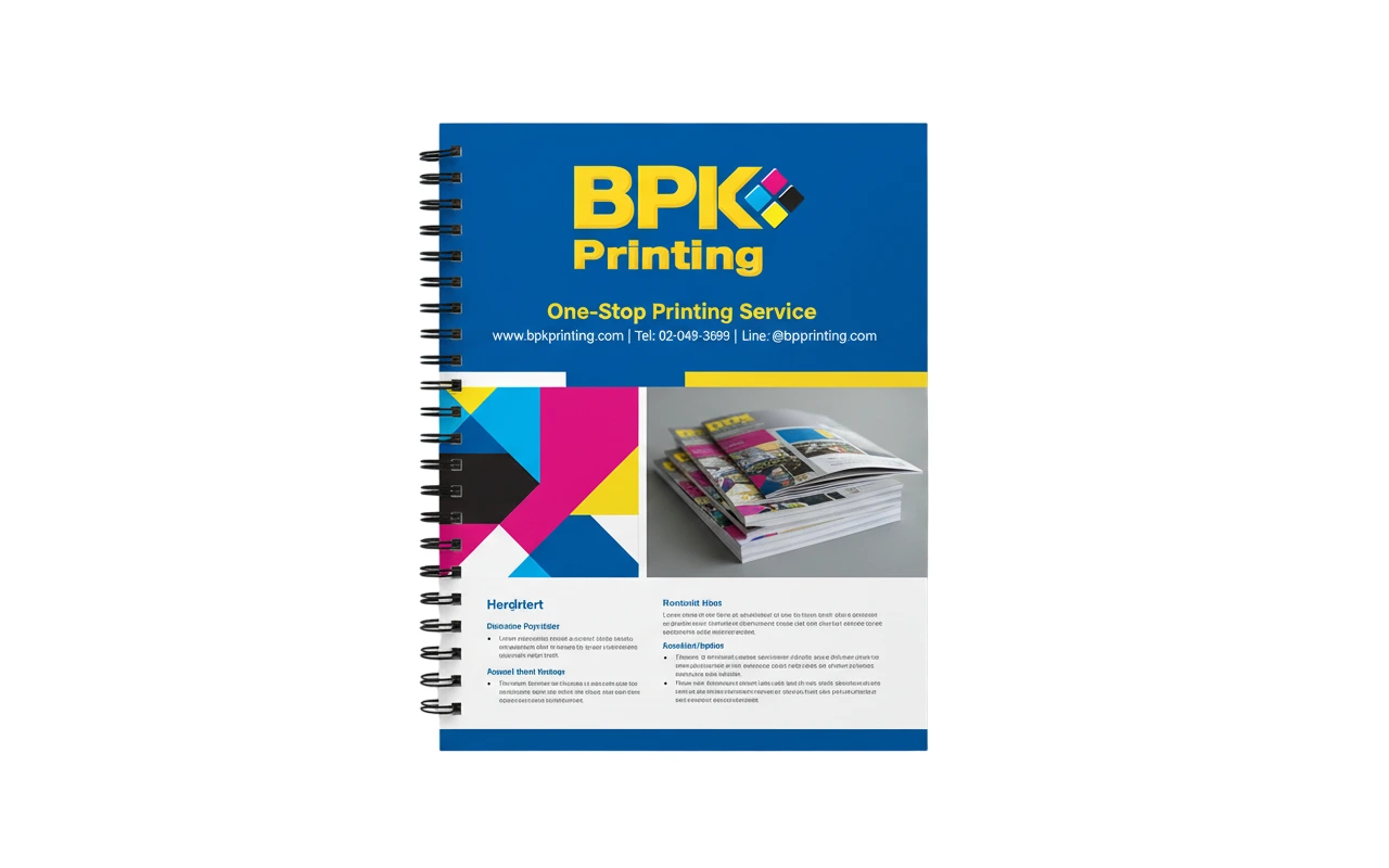 สมุดรายงานพิมพ์สีพร้อมโลโก้โรงเรียนและตารางบันทึกคะแนน รับพิมพ์สมุดรายงาน