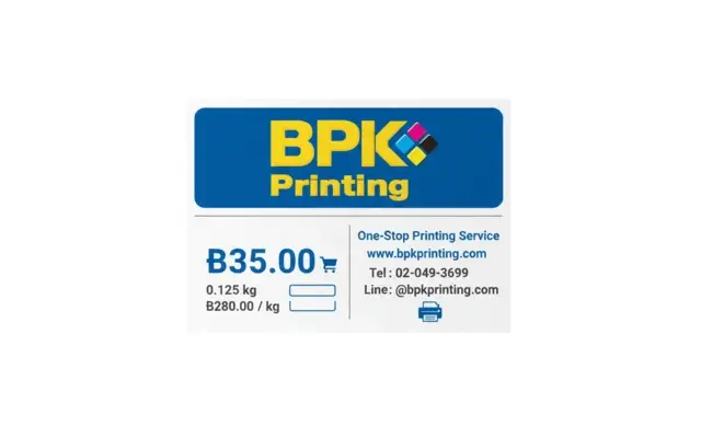 รับพิมพ์สติ๊กเกอร์สำหรับเครื่องชั่ง รับพิมพ์สติ๊กเกอร์ราคา พิมพ์สติ๊กเกอร์เครื่องชั่ง