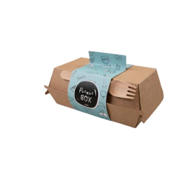ตัวอย่างการใช้สายคาดกล่องอาหารเพิ่มมูลค่าให้เมนู Delivery ผลงานผลิตและจัดส่งให้แก่ร้านอาหารในจังหวัดสมุทรปราการ
